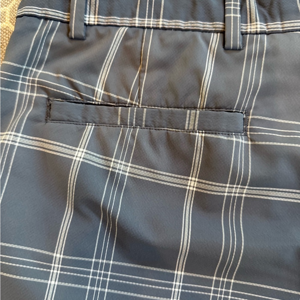 Slazenger Blue and Gray Flat Front Shorts - Picture 6 of 7
